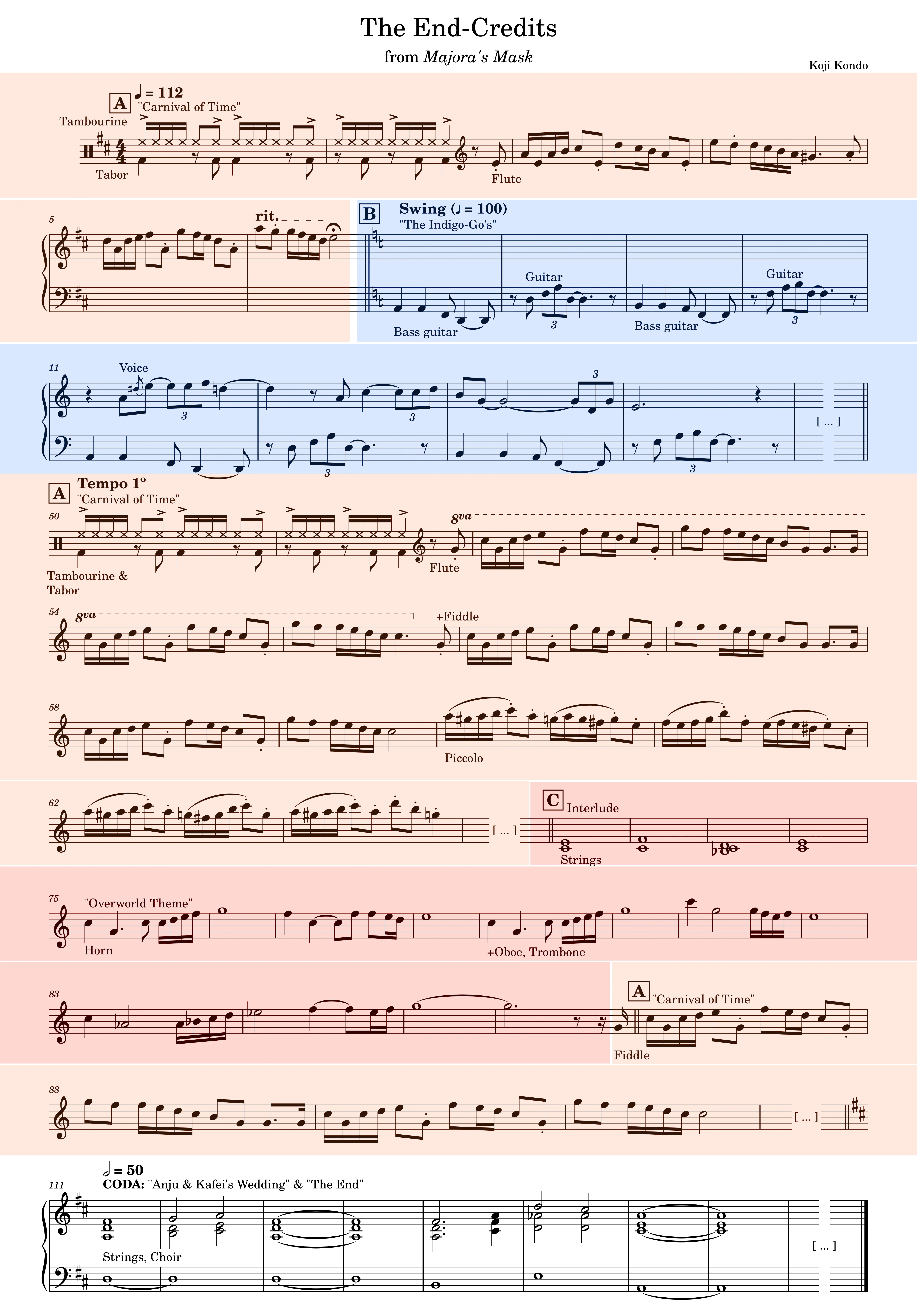 Example 7. Koji Kondo, “The End-Credits” from Majora’s Mask.