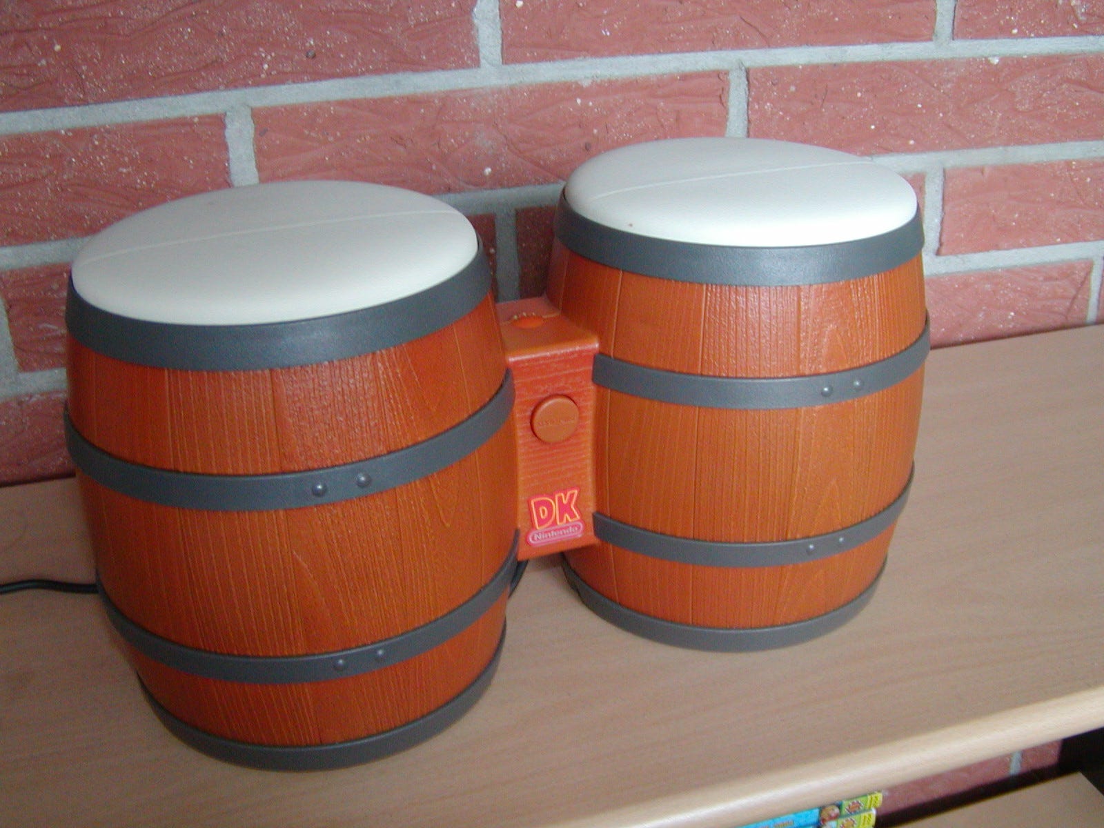 The DK Bongos. They're styled after barrels because Donkey Kong loves barrels.
