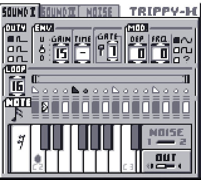 Example 4a. The Trippy-H sequencer interface.