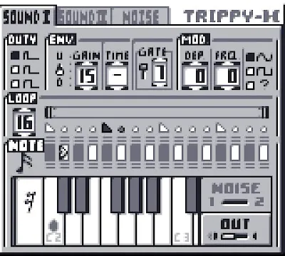 Example 4a. The Trippy-H sequencer interface.