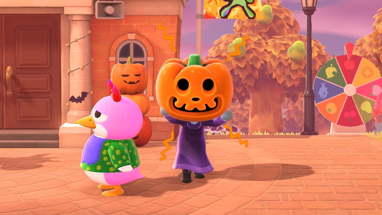 It's Halloween in Animal Crossing!