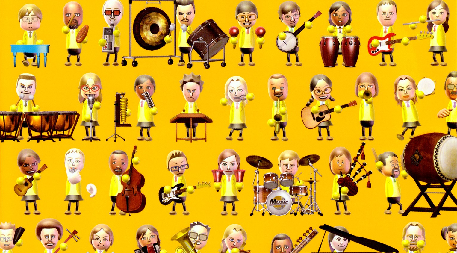 From the box art for Wii Music.